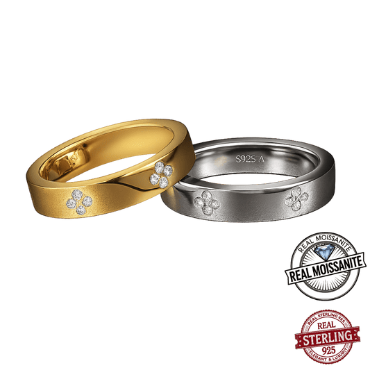 Moissanite Clover Band Ring - LiveClove