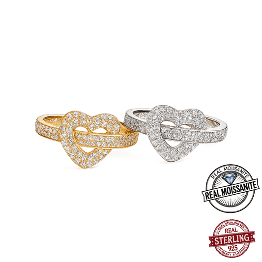 Moissanite Heart Ring - LiveClove